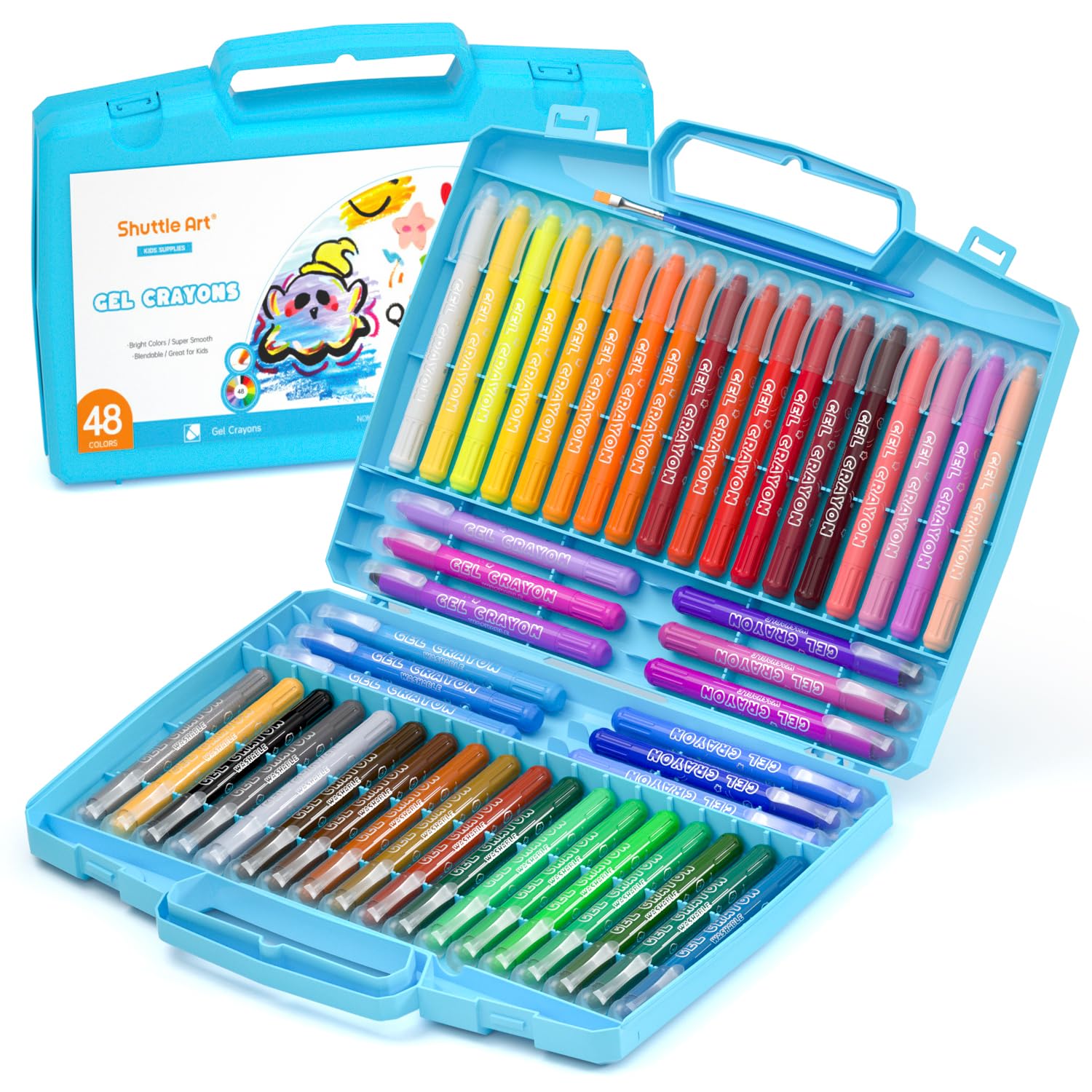 クレヨン7色。 Amazon.co.jp: Shuttle Art クレヨン カラーペン 絵の具 48色 洗える