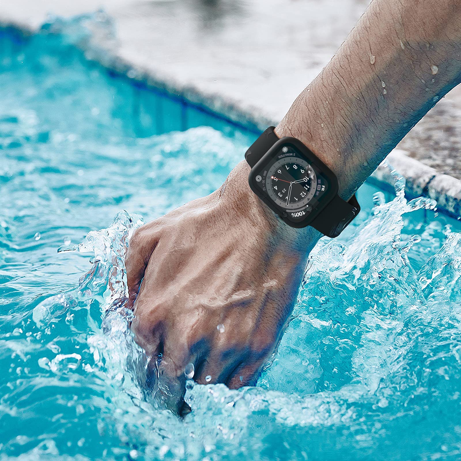 Amazon.co.jp: Puptoya for アップルウォッチ 防水 カバー 44mm Apple 