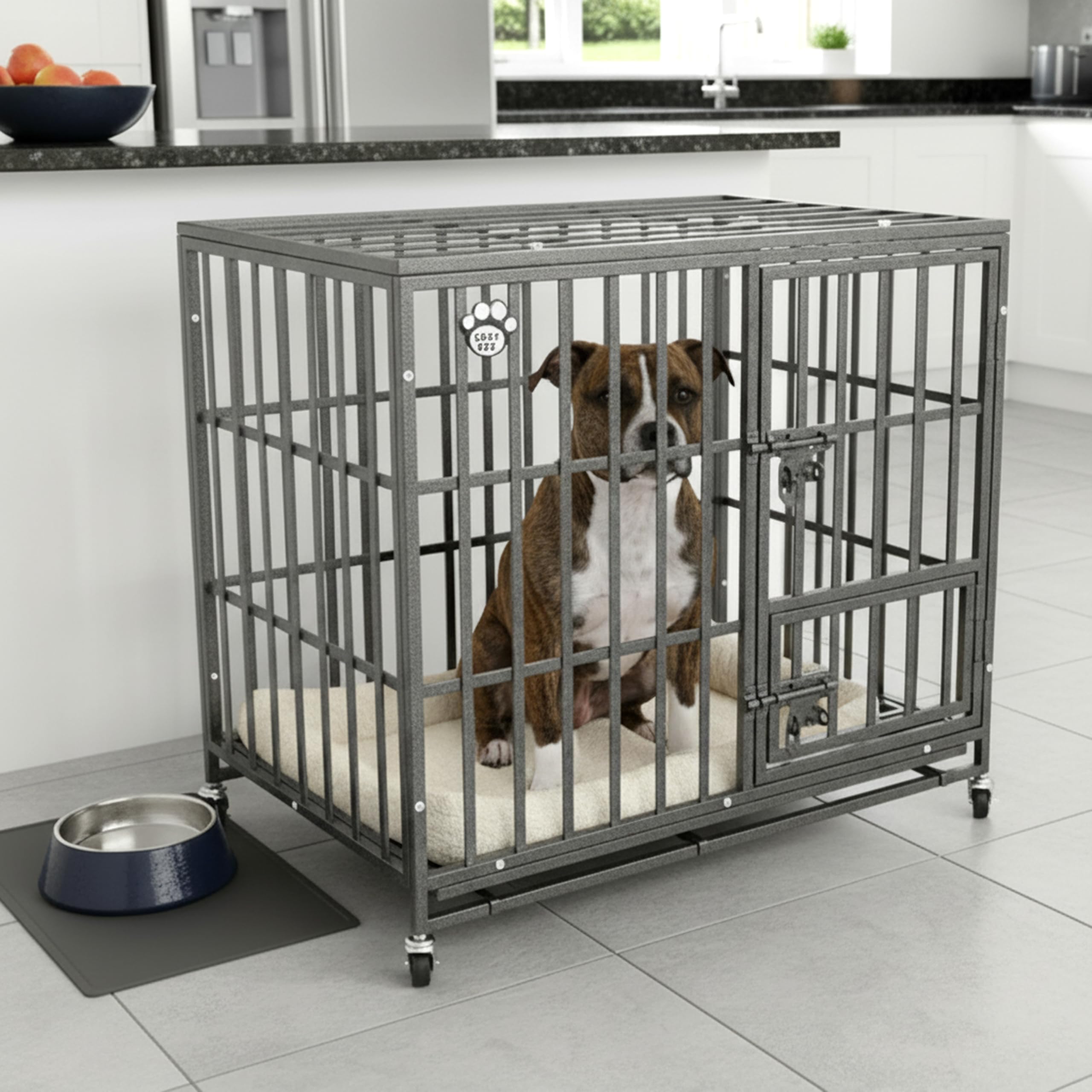 Heavy Duty Dog Cage 36" M By Cozy Pet Steel Crate Vet Groomers Commercial Use Kennel HDDC01