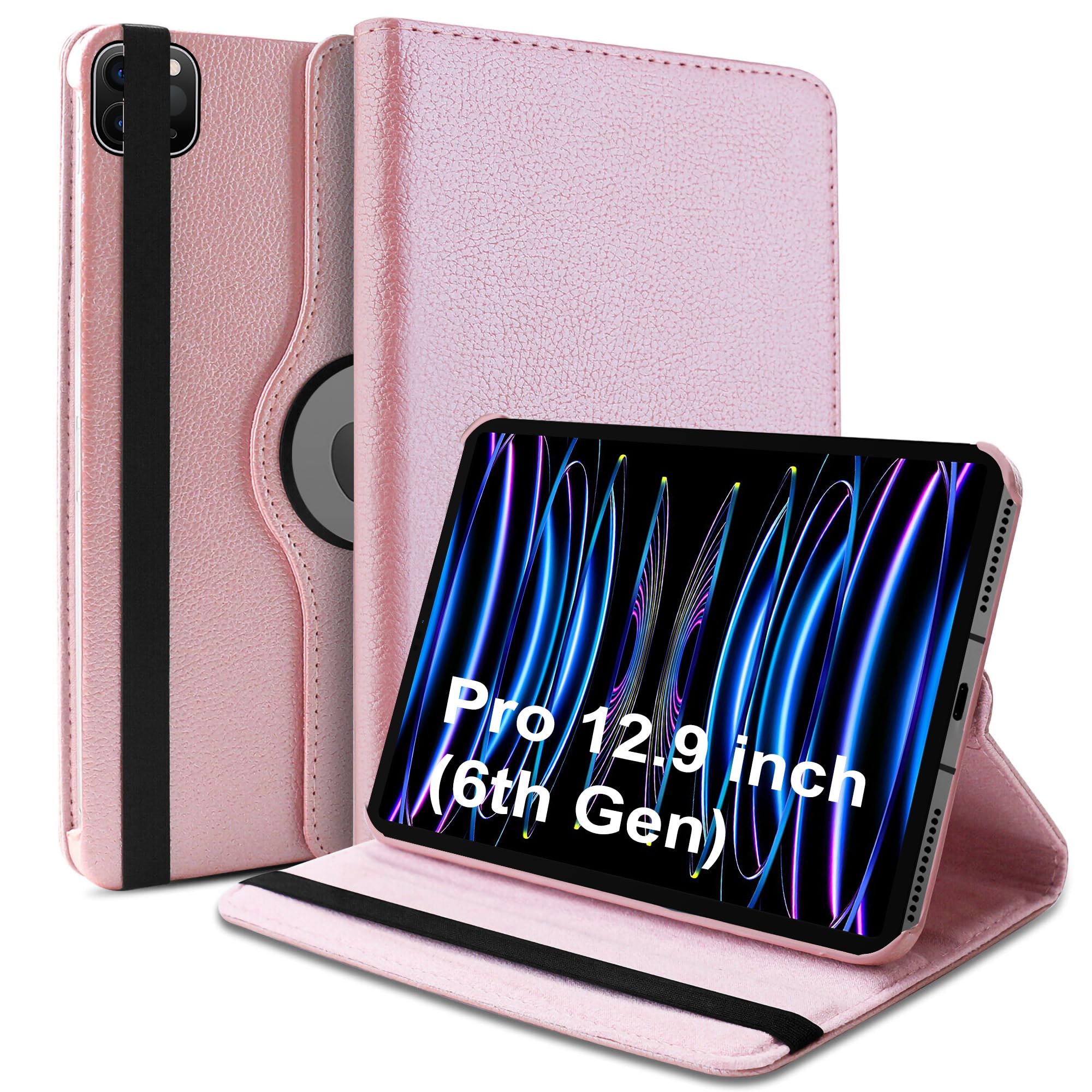 TGK Rotating Cover for iPad Pro 12.9 inch 6th Gen (2022) Rose Gold 360 Degree Leather Stand Case (B0BLYSJ5KV) Amazon Price History, Amazon Price Tracker