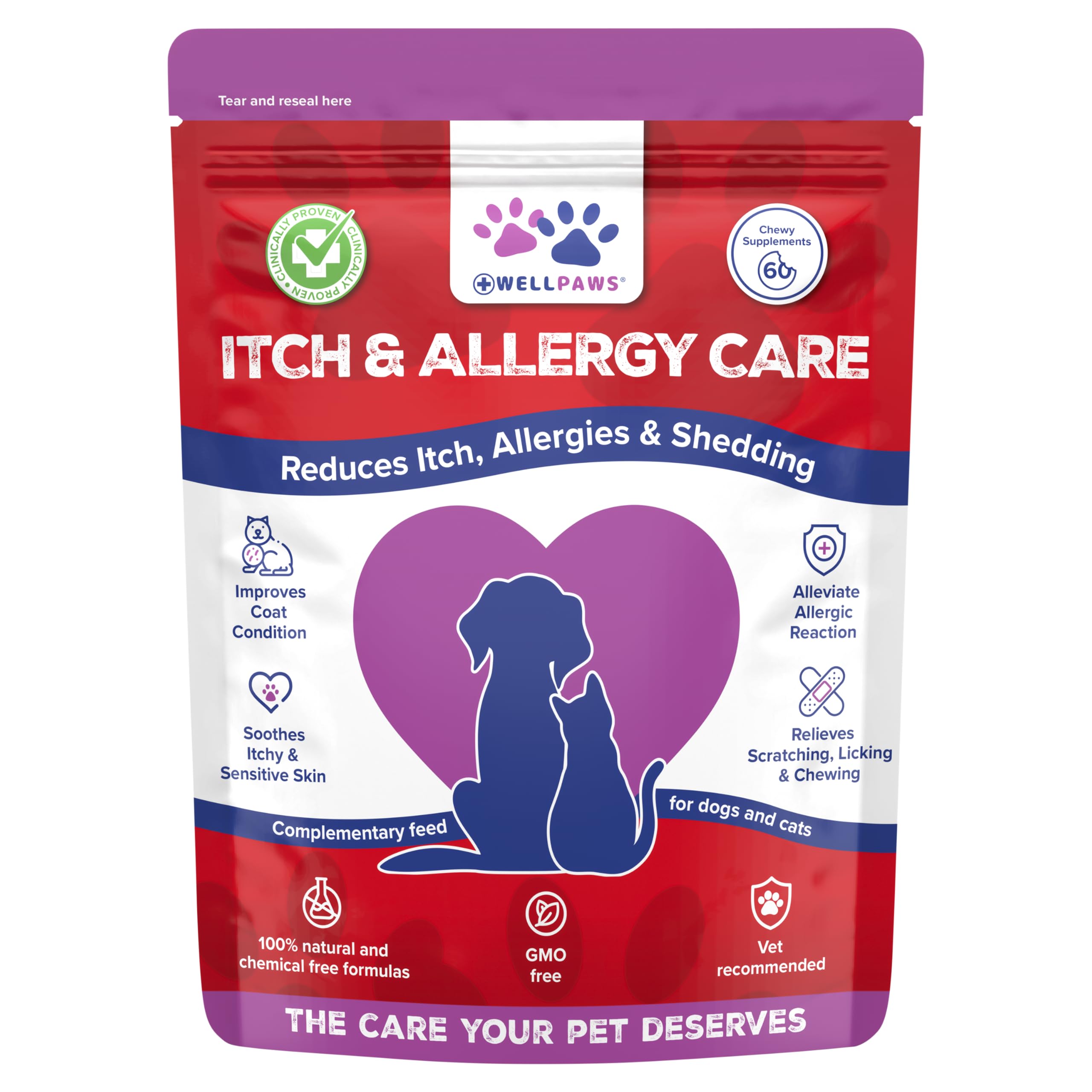 Itch & Allergy Care Chewables for Dogs & Cats | Natural Relief for Itchy Skin & Irritation
