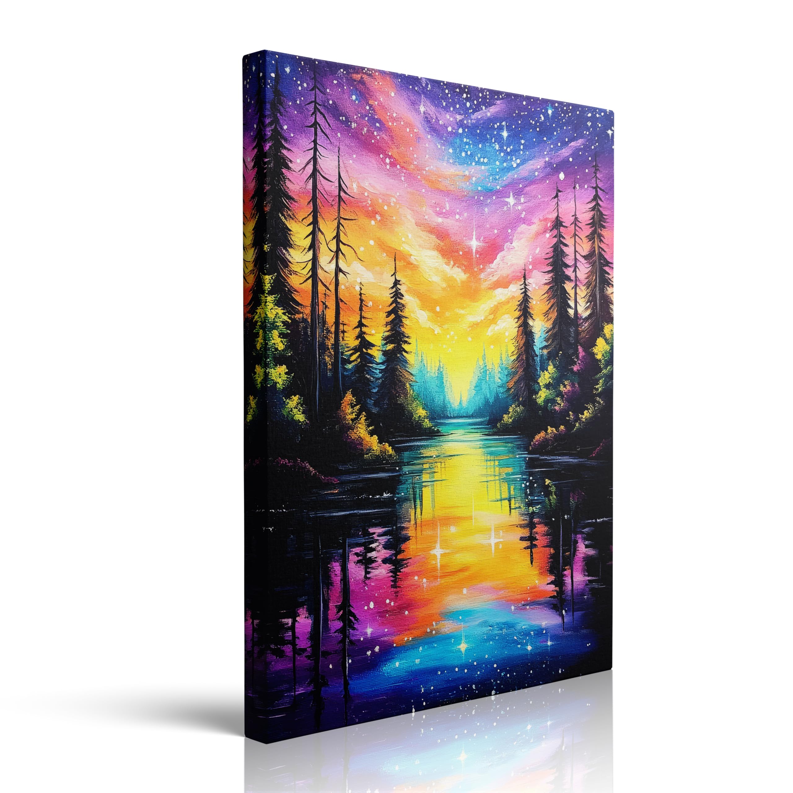 Fantasy Forest River Canvas Wall Art