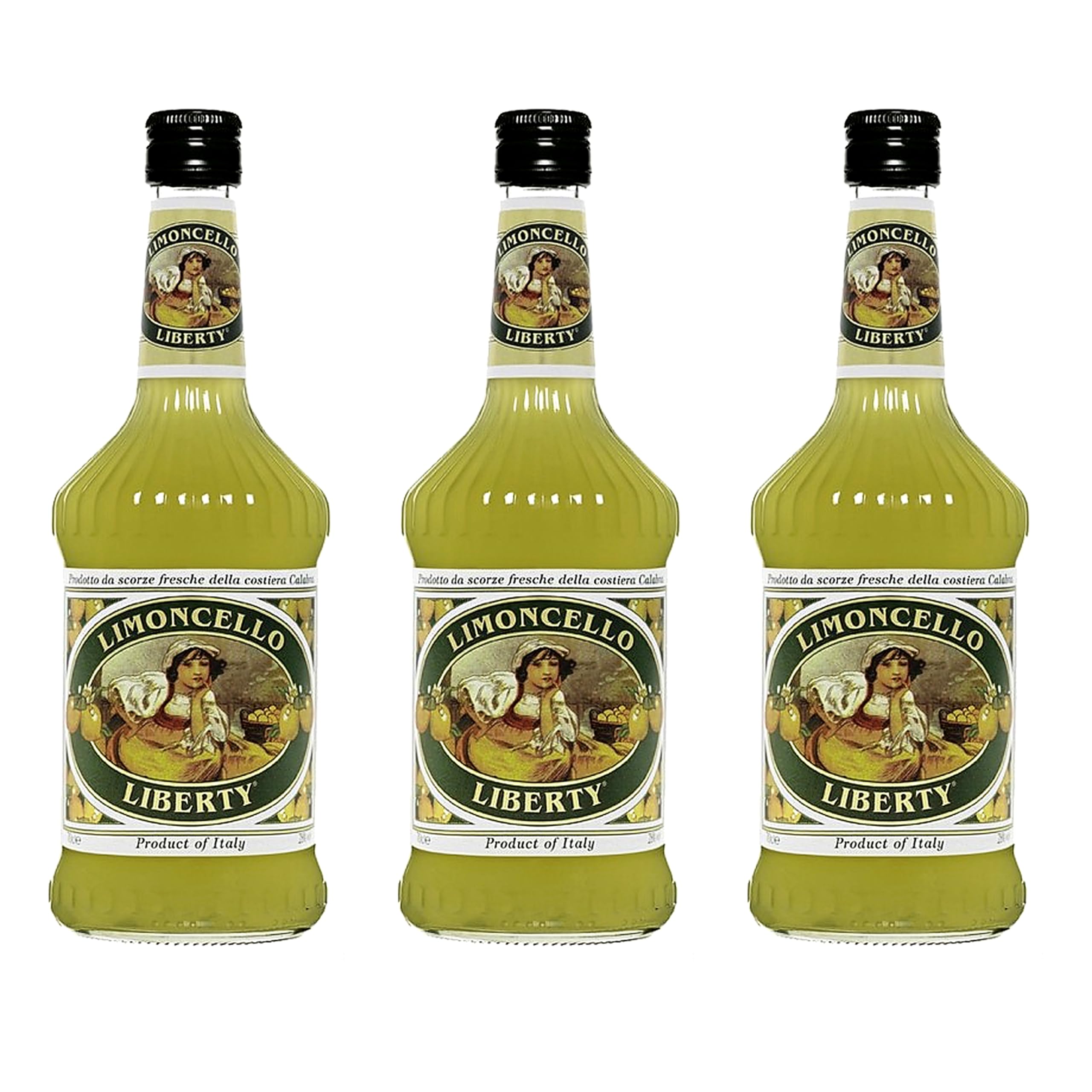 Limoncello Liberty destilado premium selección gourmet – 3 Botellas x 70 cl