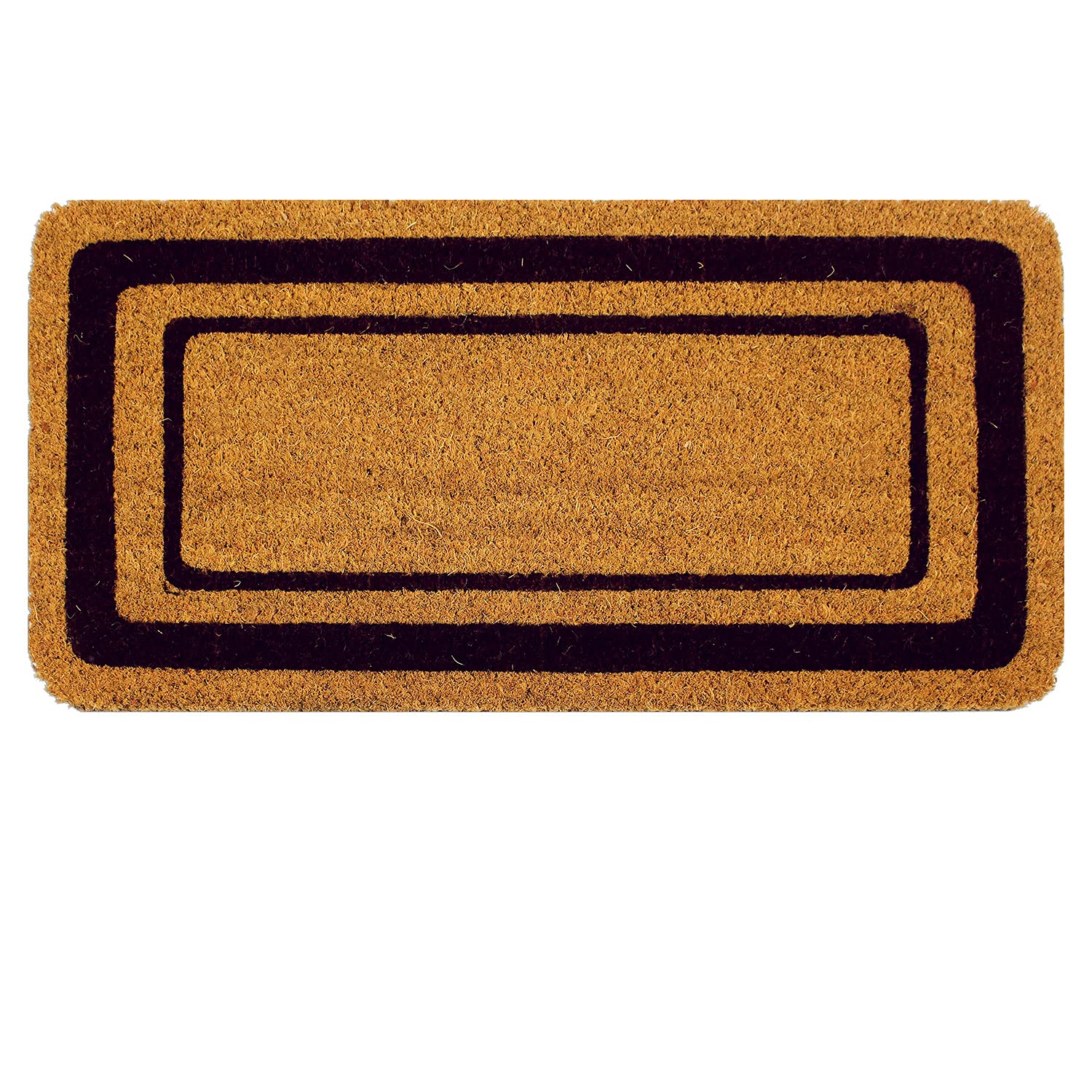 OLIVO.shop | Kokosmatte mit rutschfester Unterseite, Fußmatte, 3 Farben, 5 Größen (Braun, 70 x 140 cm)