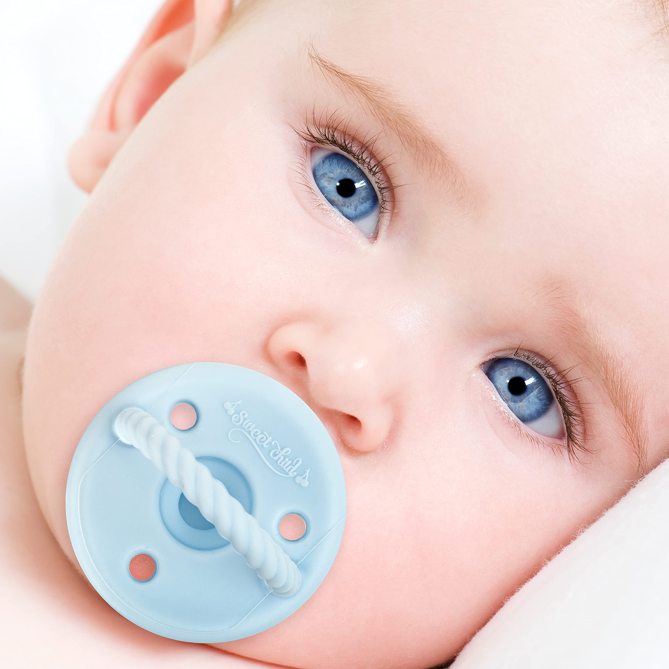 Buy Sweet Child Soothie Pacifiers 06 Months, Set of 6 UltraLight Silicone Binkies with