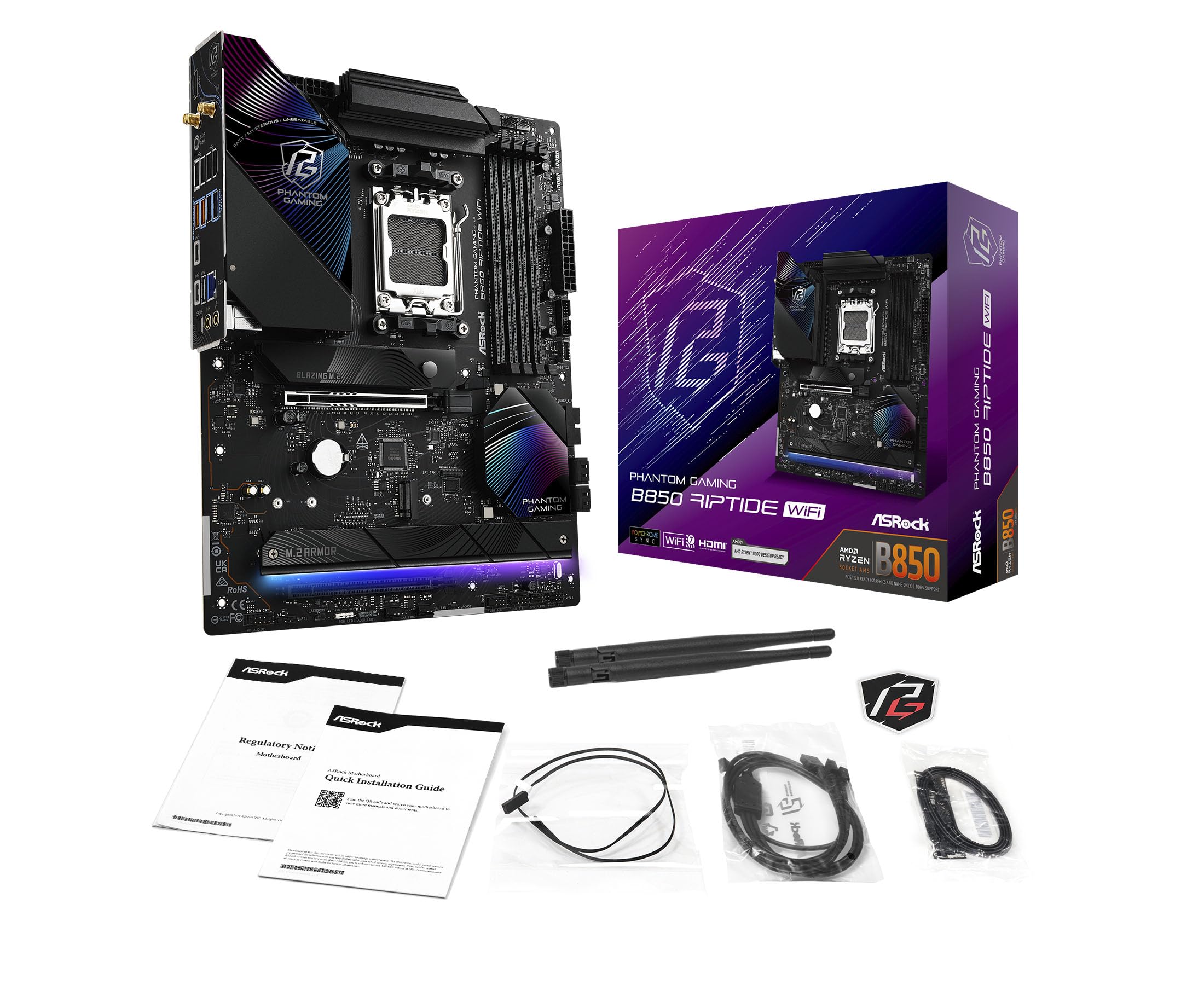 ASRock B850 Riptide WiFi Mainboard – Bild 8