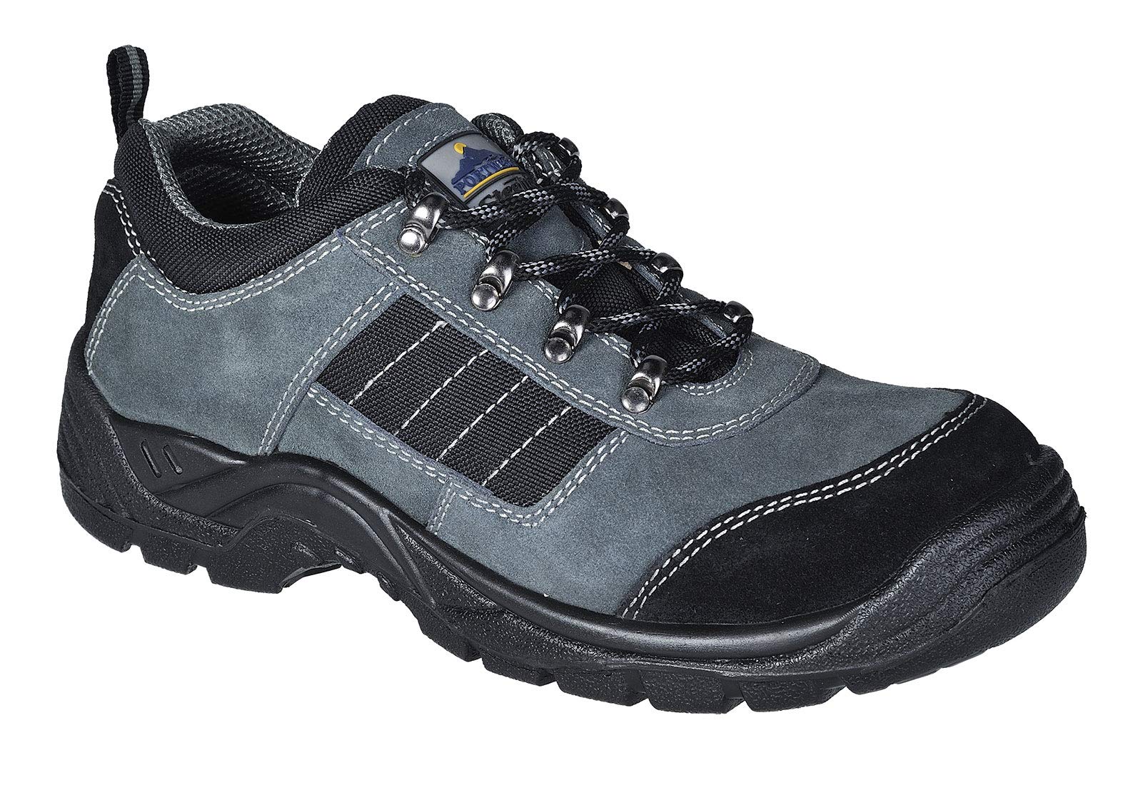 Portwest Steelite Trekker Shoe S1P, Size: 43, Colour: Black, FW64BKR43
