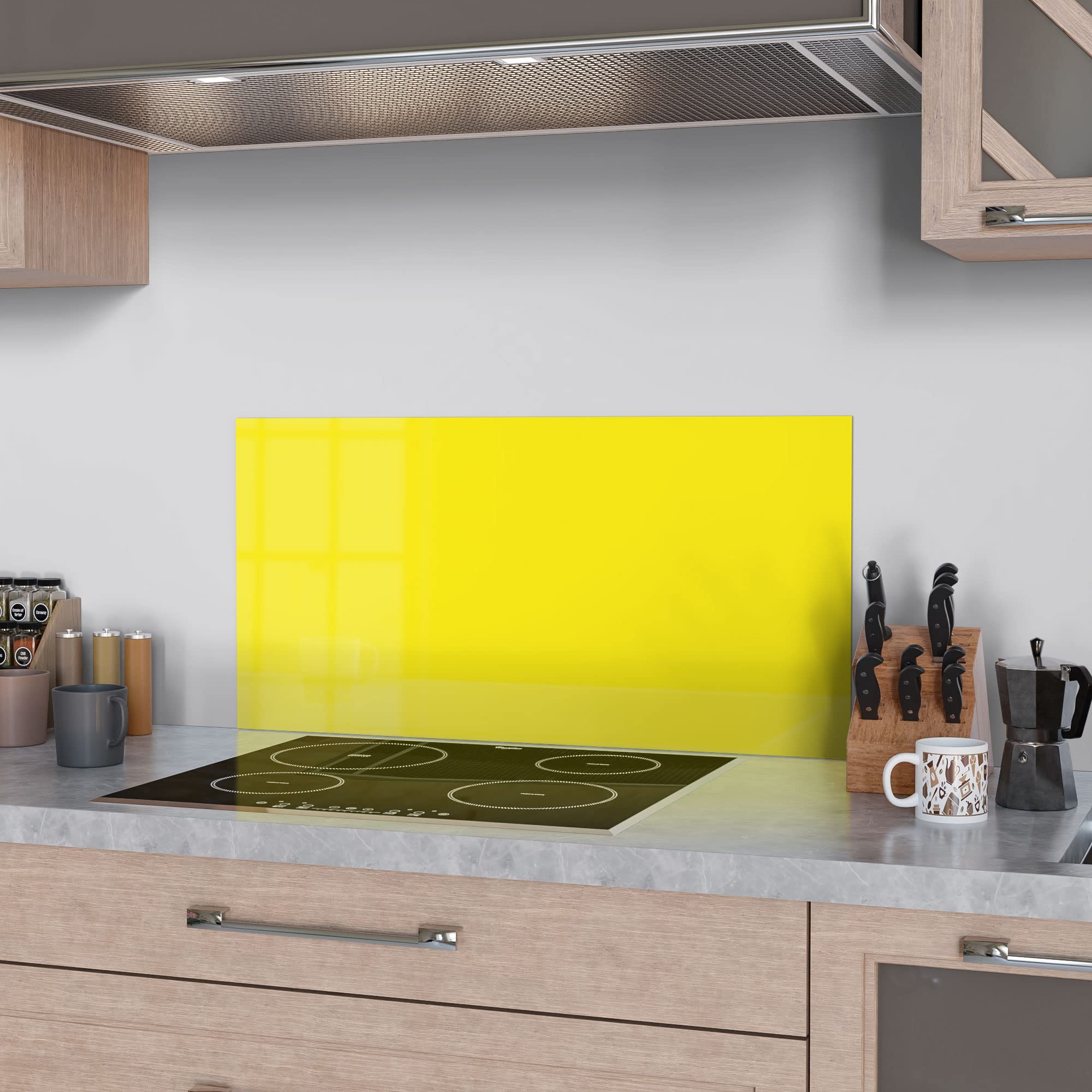 Pannello Paraspruzzi In Vetro DEQORI 80x40 Cm - Motivo Frutta E Verdura, Per Cucina O Bagno, Resistente, Effetto 3D, Fissaggio Con Colla O Nastro - 9