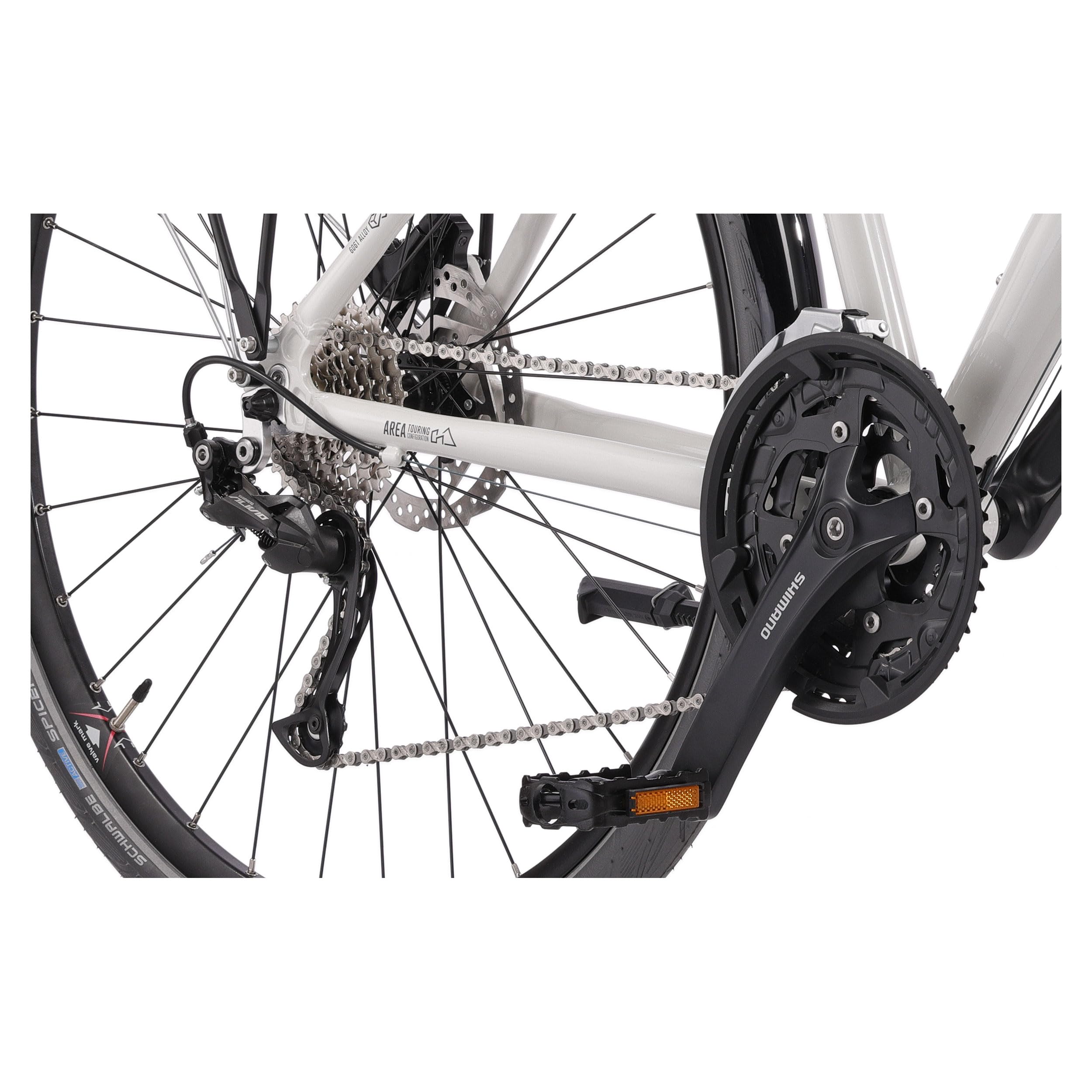 Airtracks 28 Zoll Damen Trekking Fahrrad Creon Area DB Trekkingrad 24 x Gang Shimano Shimano ALIVIO RD-T4000 SGSL Grau - Rahmenhöhen 44cm 48cm 52cm - Modelljahr 2026