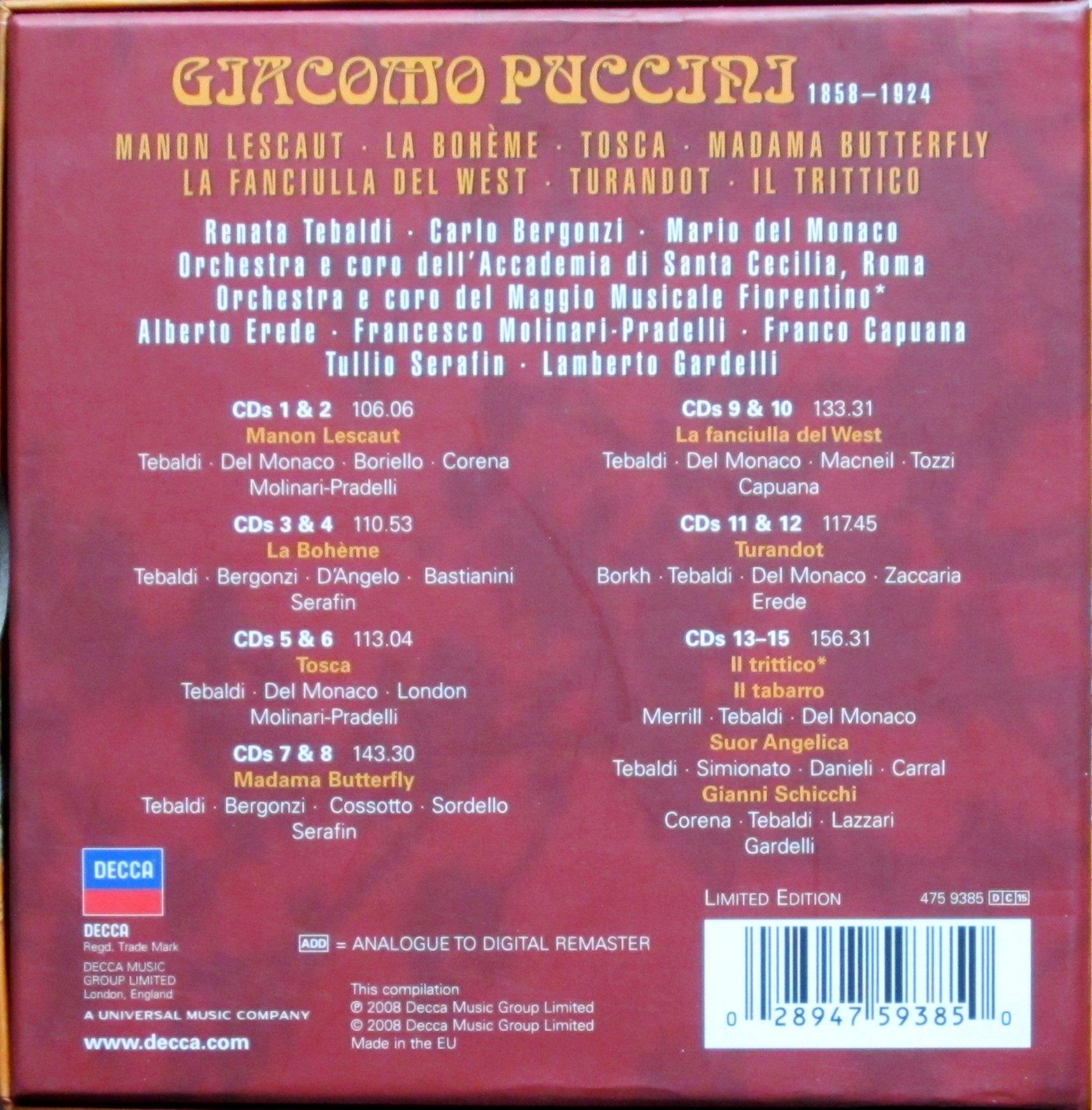 Puccini: The Great Operas