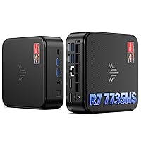 NiPoGi E3B Mini PC АMD Ryzen 7 7735HS W-11 Pro(8C/16T, fino a 4,75 GHz)