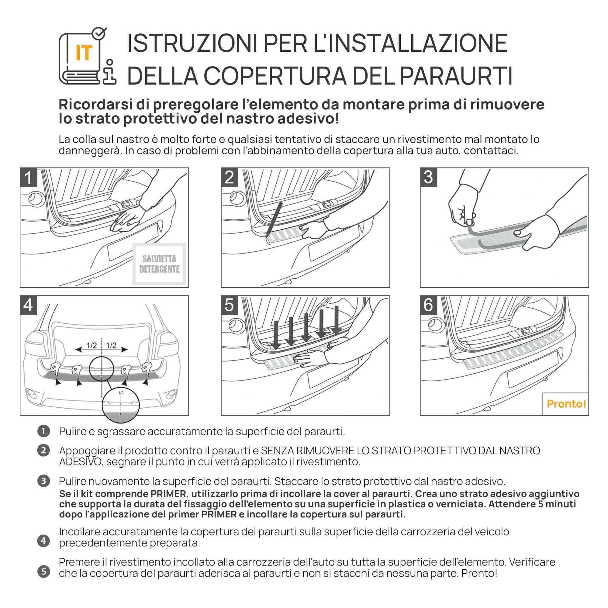 CHROMEMASTER Protezione Paraurti Posteriore Compatibile Renault Trafic 2014+ Acciaio Inossidabile Lucidato Cromo