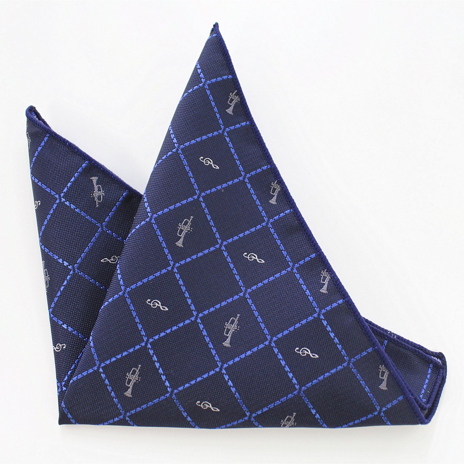 GUSLESON Fashion Plaid Men Tie Set Necktie with Handkerchief and Cufflinks
