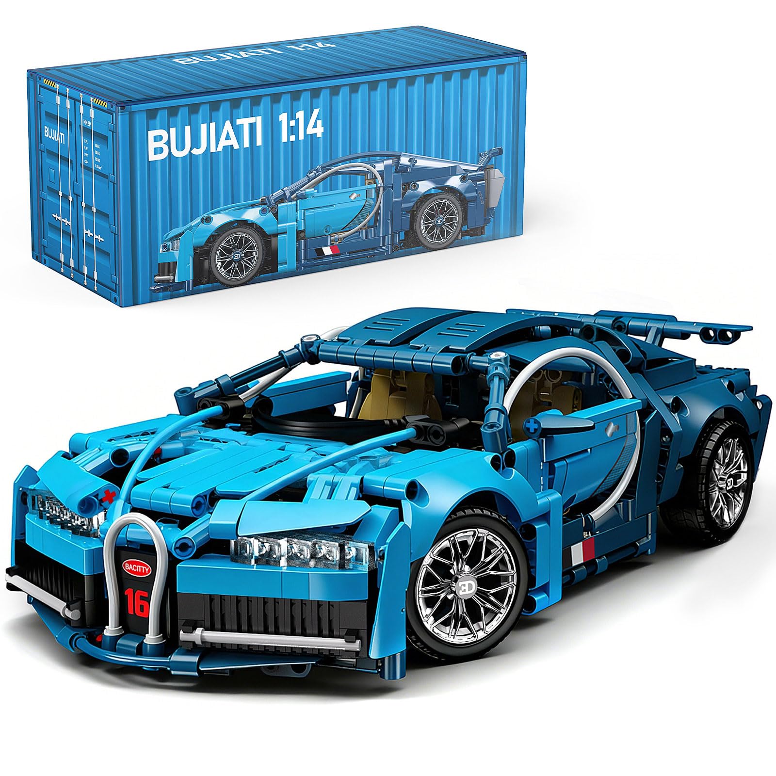 Amazon.com: PIKARO Sports Car Building Blocks Set for Boys