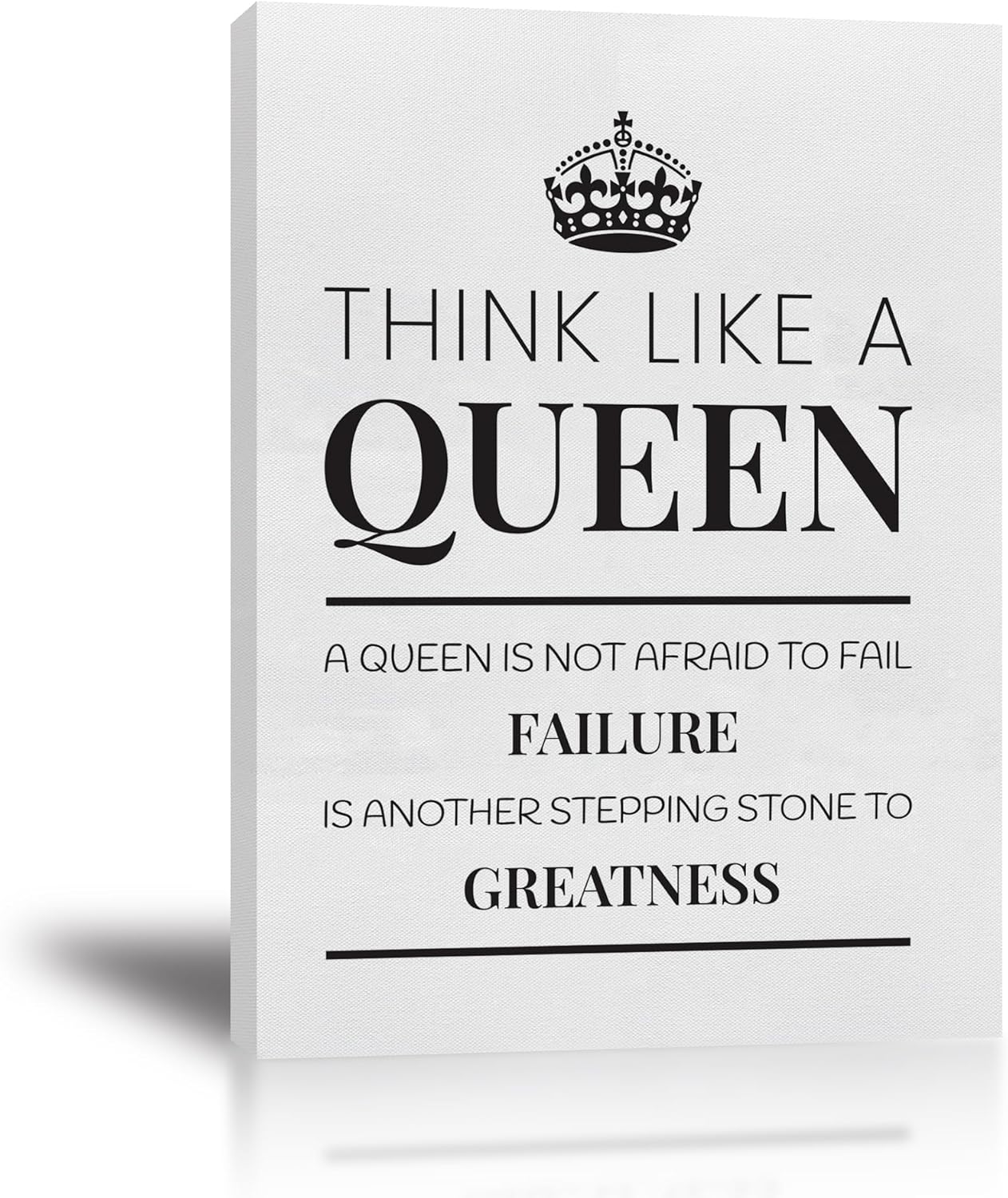 Think Like a QueenWomen Inspirational Wall Decor
