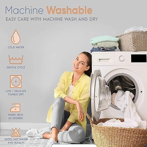 Miniatura 7 de My-Sheets-&-Pillow-Dreams - Juego de sábanas de 100% algodón egipcio suave y sedoso transpirable con acabado satinado, 4 piezas de 28 pulgadas con