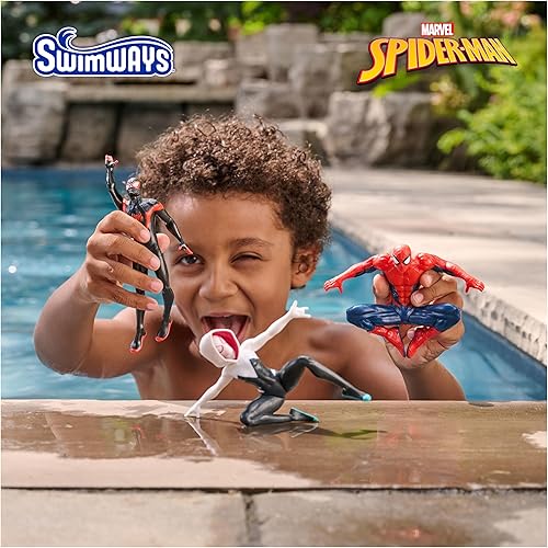 Miniatura 2 de Swimways Marvel Spidey - Paquete de 3 personajes de buceo, accesorios de piscina y juguetes de piscina para niños, suministros para fiestas en la