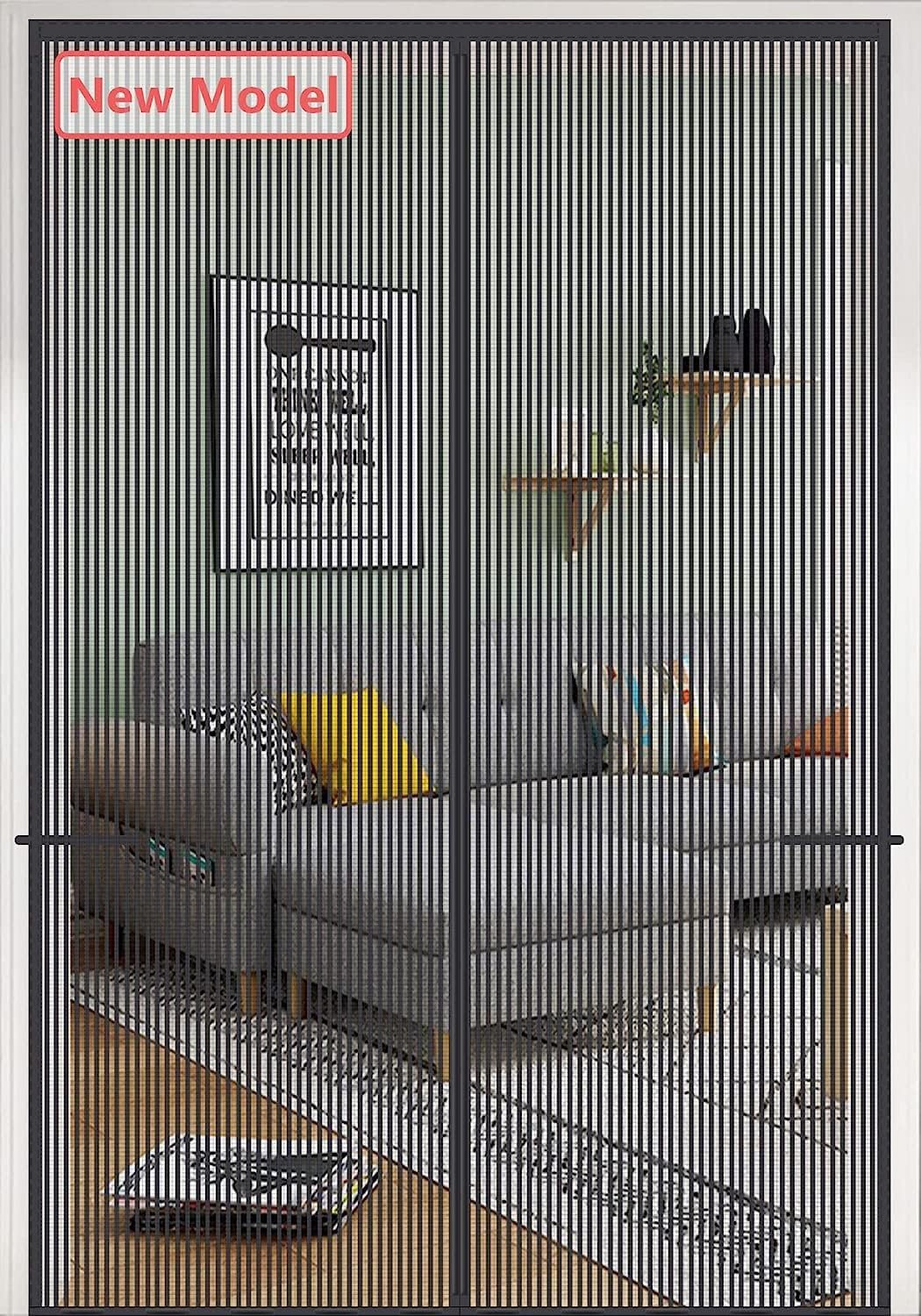 Upgraded Screen Door for Double Door Full Strip