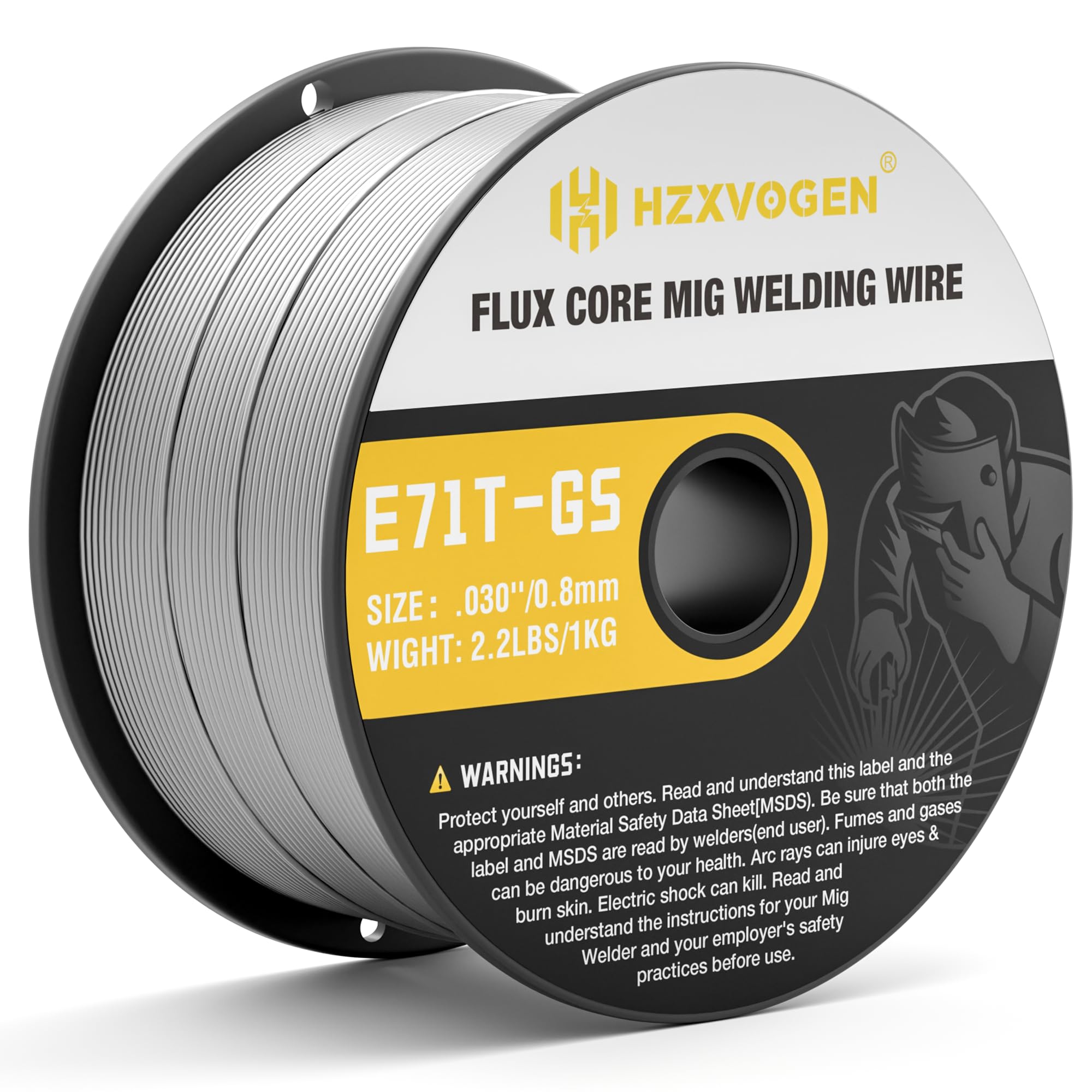 Amazon.co.jp: H HZXVOGEN ノンガス半自動溶接機 ワイヤー E71T-GS 0.8