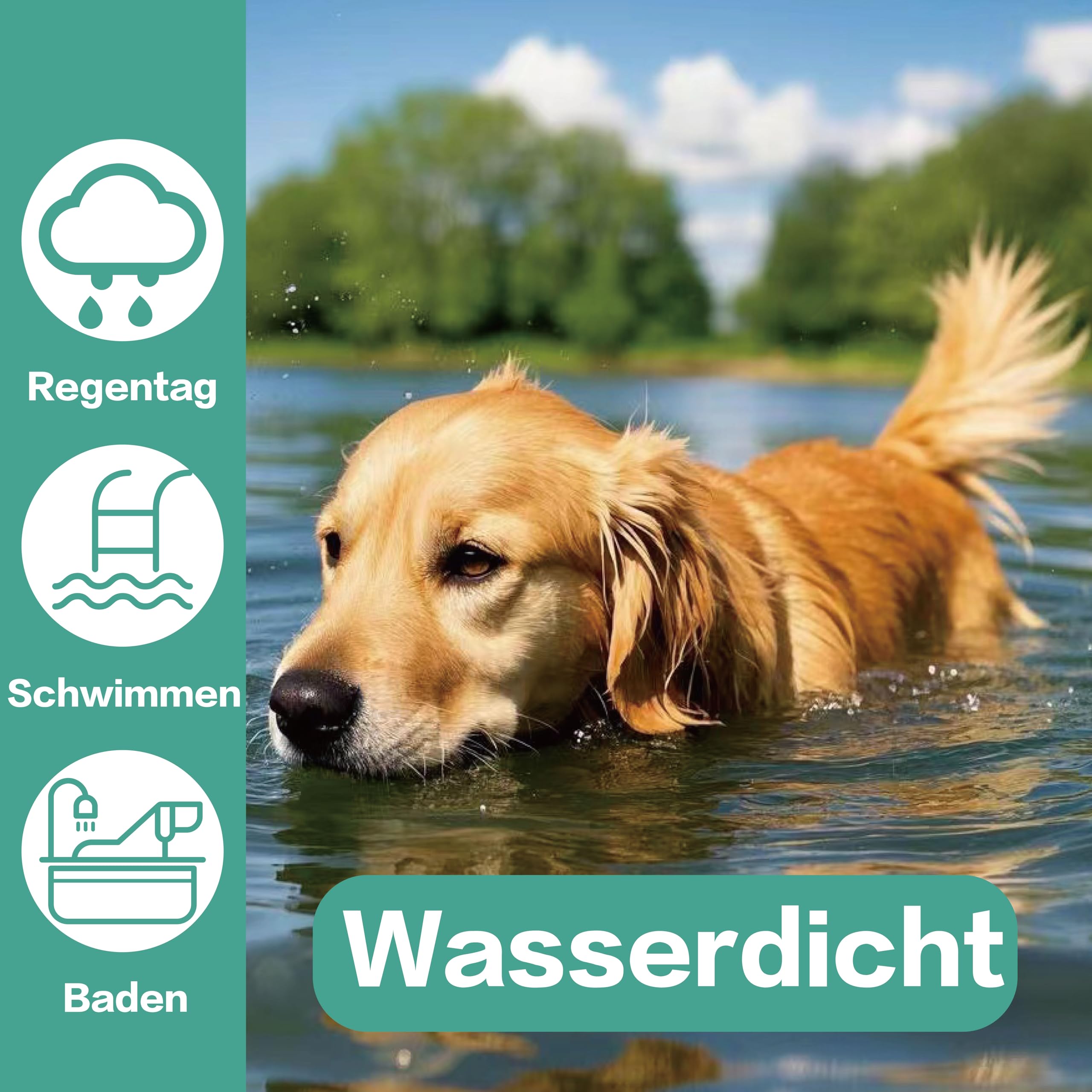 Zeckenhalsband für Hunde 2 Stück, Flohhalsband Hunde, Floh und Zeckenhalsband Hund, Zeckenschutz Flohschutz Halsband für Hund, 16 Monate Zeckenschutz