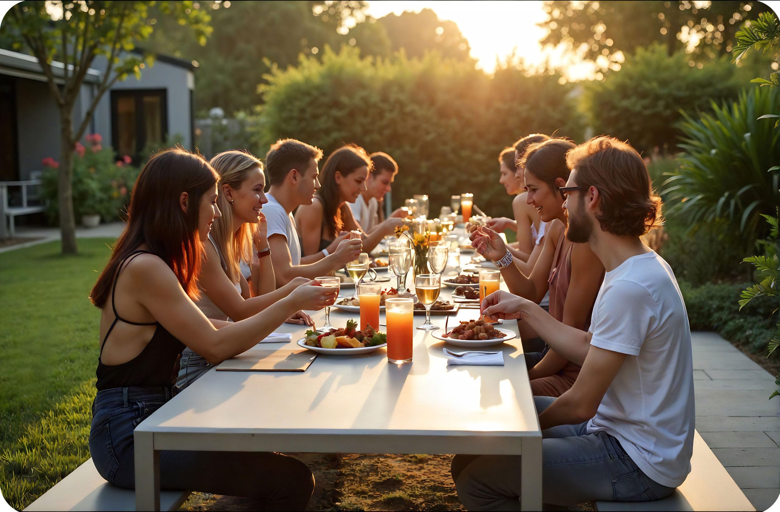 Gartenbank 180 cm Klappbar mit Tragegriff Sitzbank Outdoor Bierbank Partybank Weiß