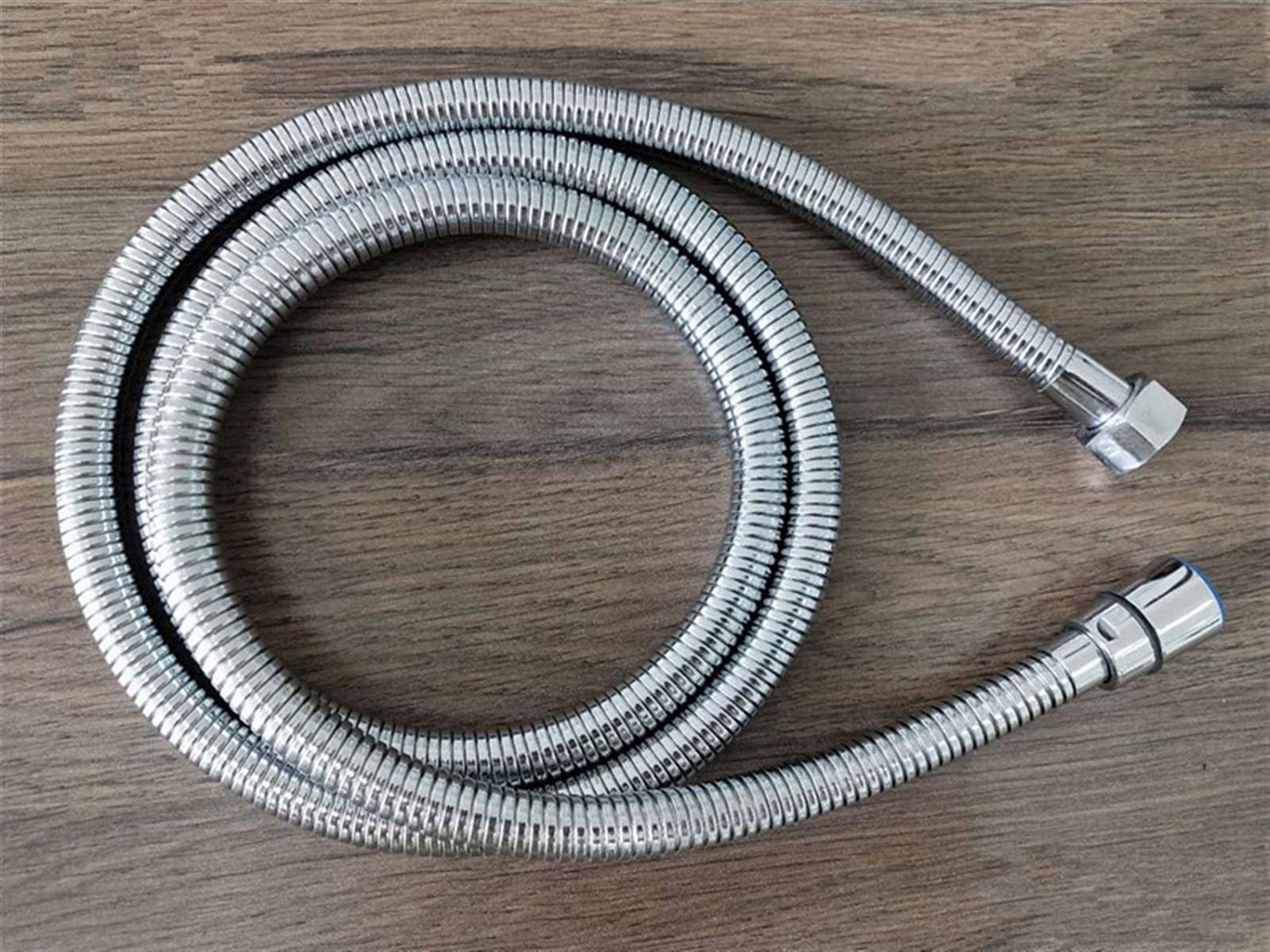 Tubo flessibile da 150 cm, in acciaio inox 304, cromato e resistente alla corrosione, per bagno, disponibile in lunghezze da 0,5 m/1 m/1,5 m.