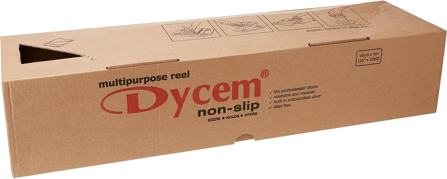 Dycem Non-Slip Material, roll, 16" x10 Yard, Black
