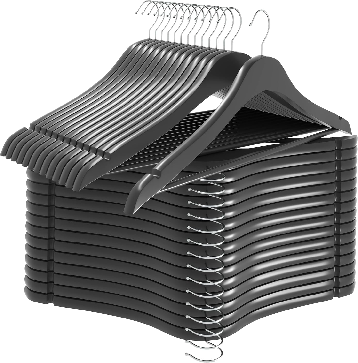 Utopia Home Premium Wooden Hangers 30 Pack Durable & Slim