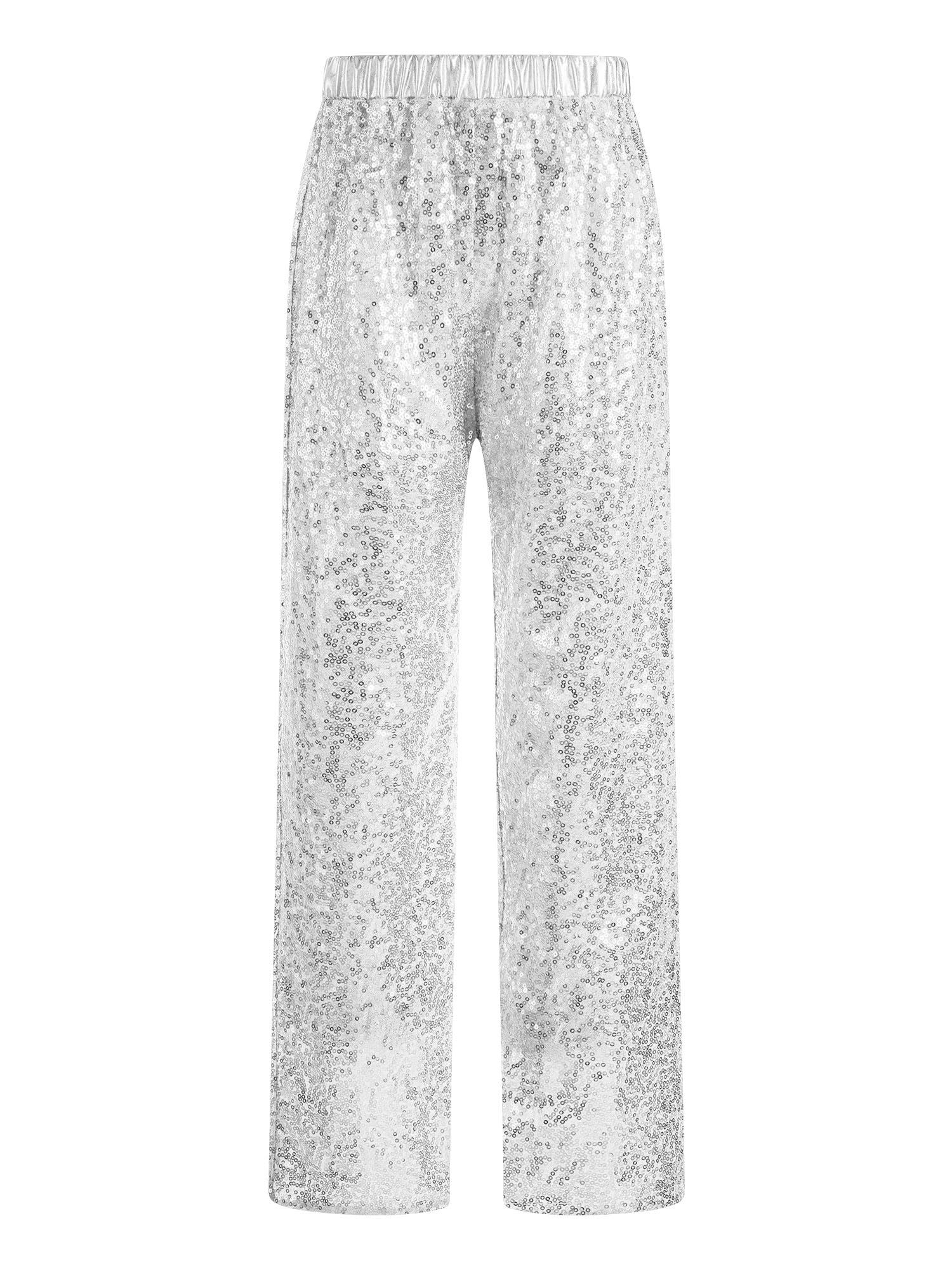 Niña Conjuntos Chaleco Y Pantalones Trajes Disco Jazz Brillantes