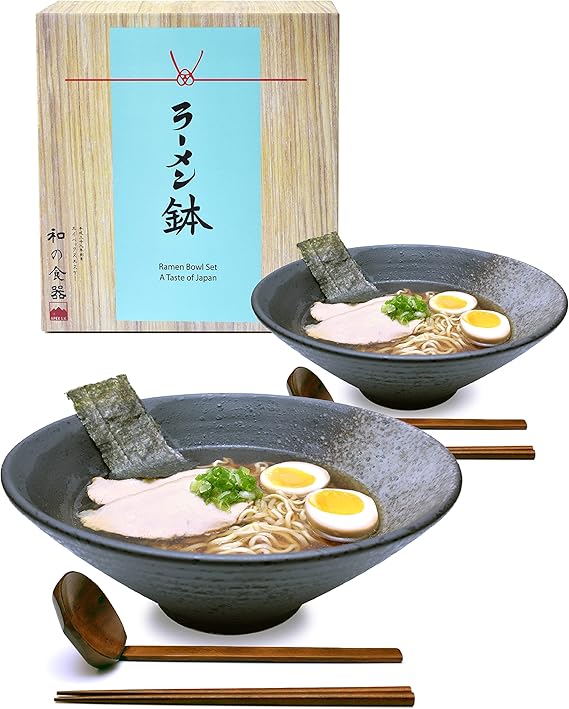 APEX S.K. 2 Sets 57 Ounce Large Ceramic Japanese Ramen
