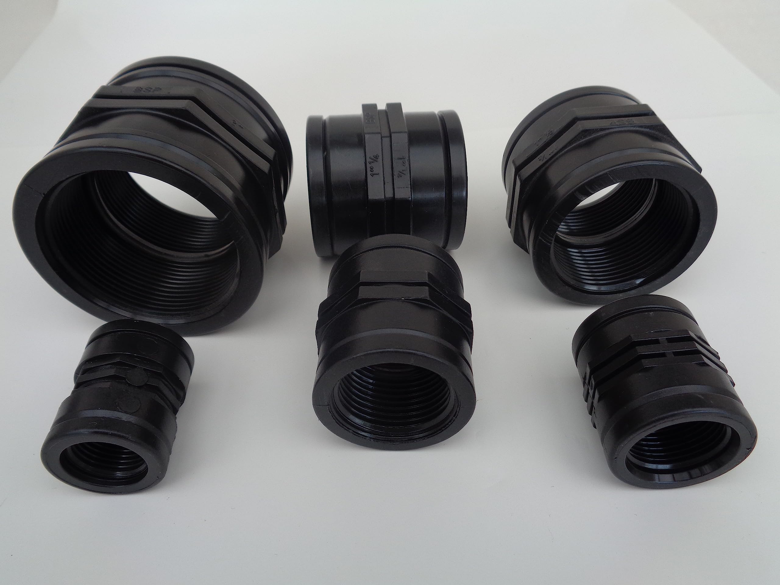Equal Socket Water Fitting Polypropylene BSP Fish Pond Choose Size (2" bsp)