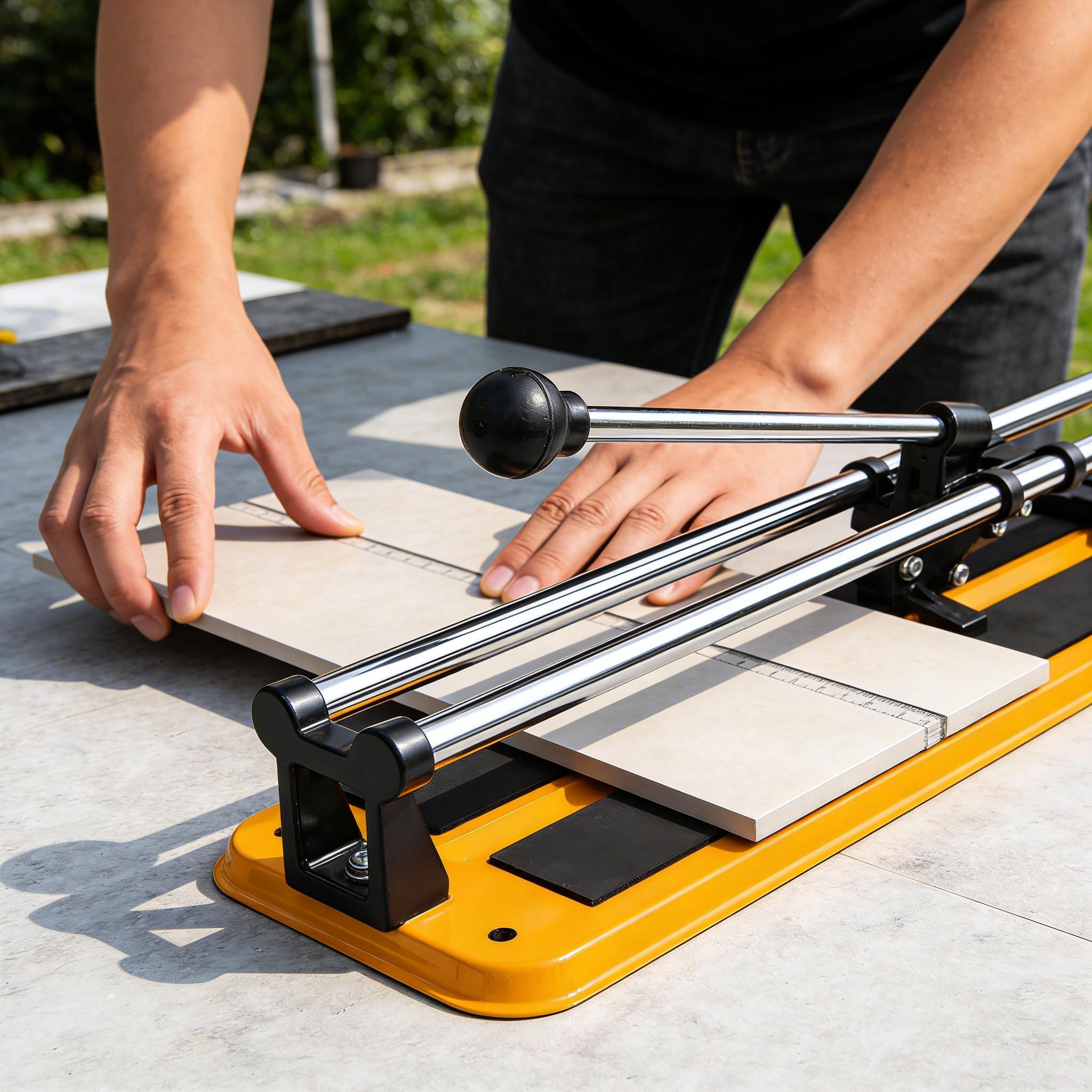 Cortador manual resistente de azulejos de pared de 400, 600, 800 mm de ancho.