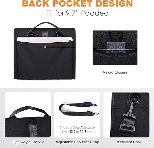 Miniatura 5 de NOL Natural Organic Lifestyle Lonchera térmica para mujereshombres, reutilizable, de nailon, a prueba de fugas, bolsa de almuerzo con hebilla para