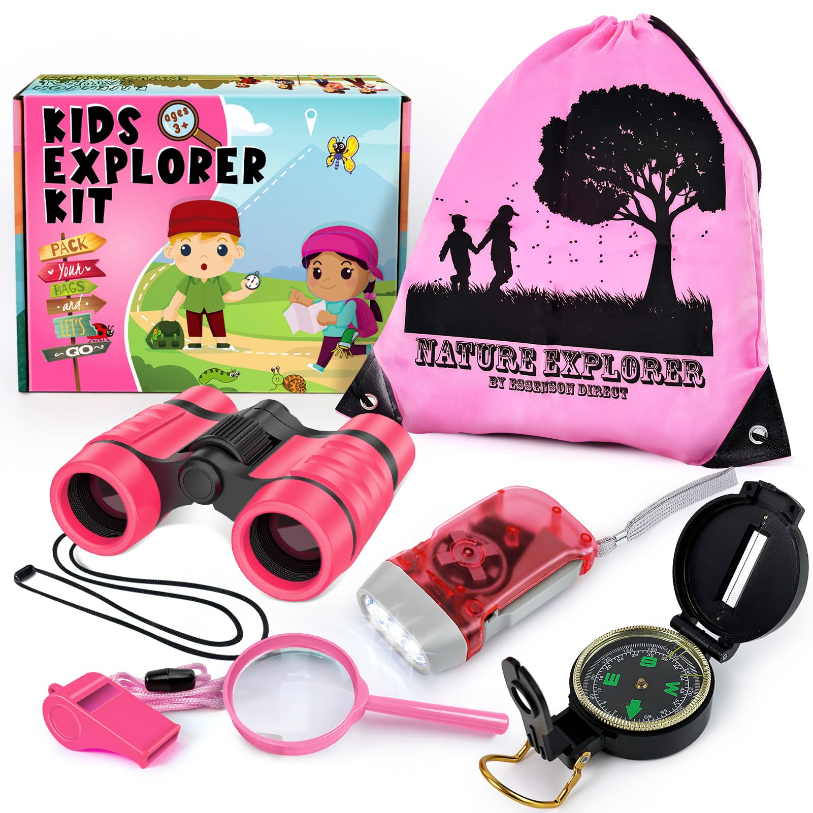 ESSENSON Kids Explorer Kit - Adventure Kit for Kids, Outdoor Explorer Kit, Summer Outdoor Toys for Kids ages 4-8