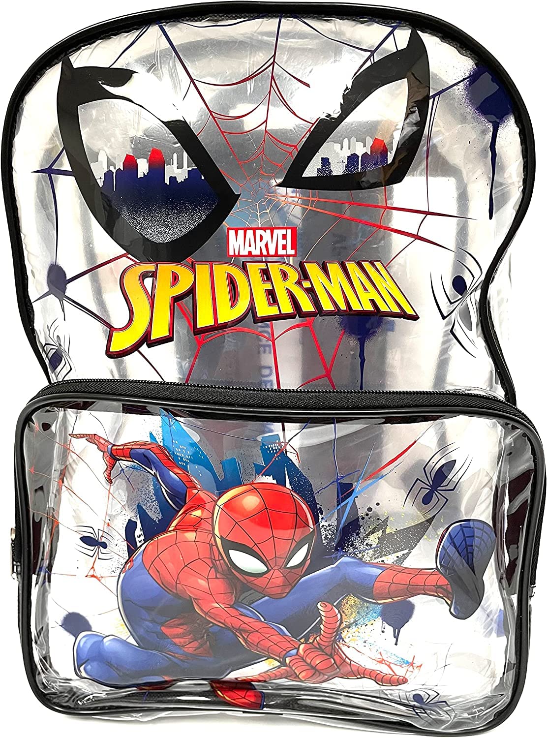 Photo 1 of Spiderman 17'' clear pvc school backpack