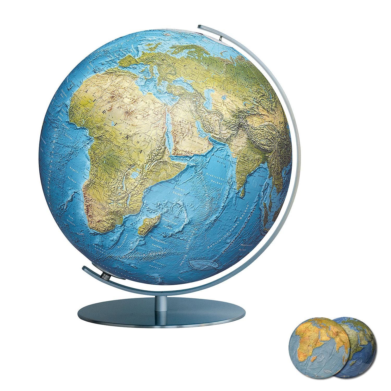 Columbus DUORAMA Leuchtglobus, 34 cm: OID-Code, handkaschiertes Kartenbild auf einer Acrylglaskugel, Armatur aus Edelstahl matt (Professional Line by ... anspruchsvoll und von bleibendem Wert)