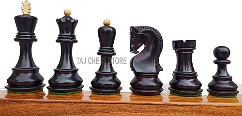 Miniatura 7 de Tournament Russian Zagreb Juego de ajedrez | Ajedrez de madera artesanal con tablero de ajedrez de madera de ébano de 21 pulgadas con bordes de