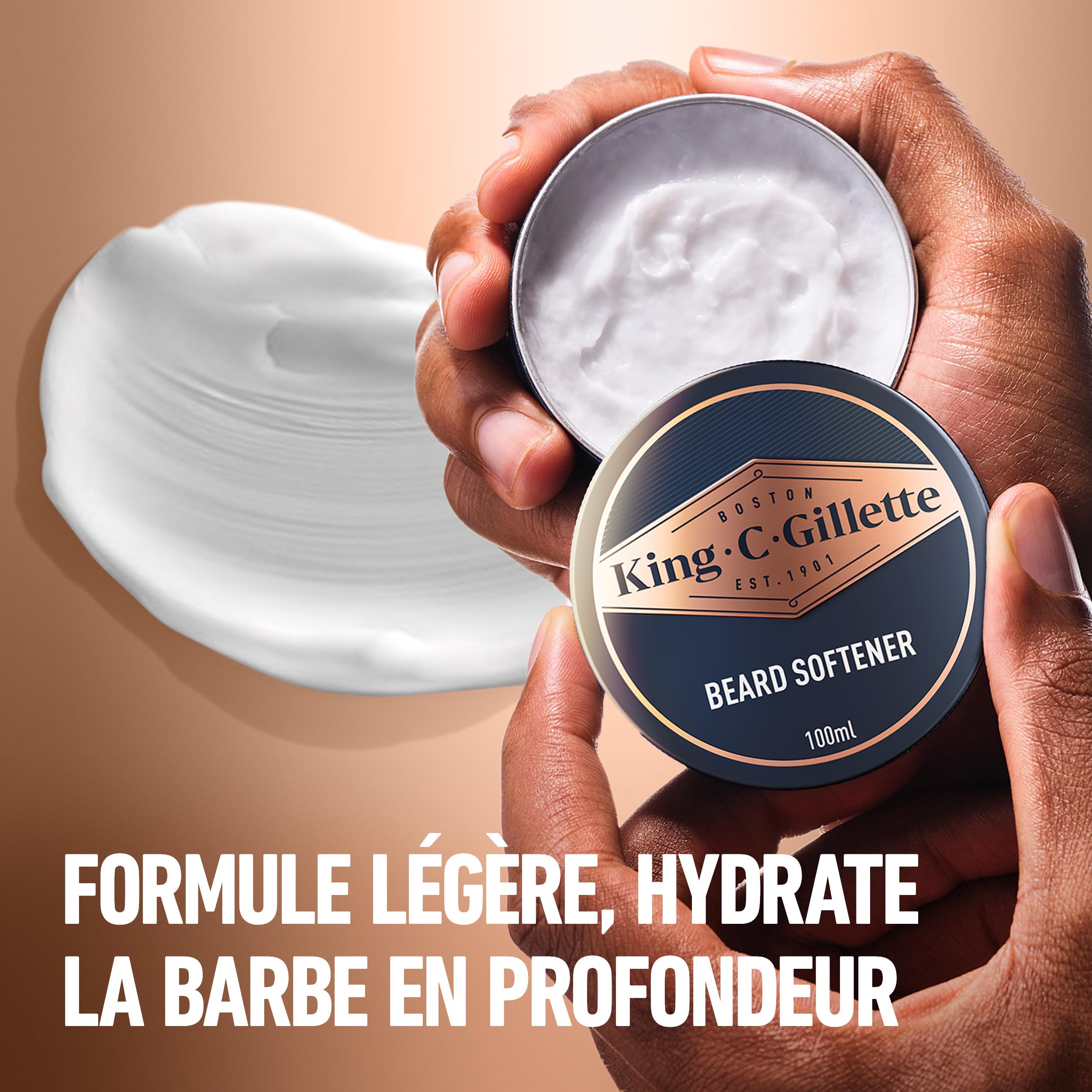 King C. Gillette Kit Barbe Homme avec 4 Soins Visage