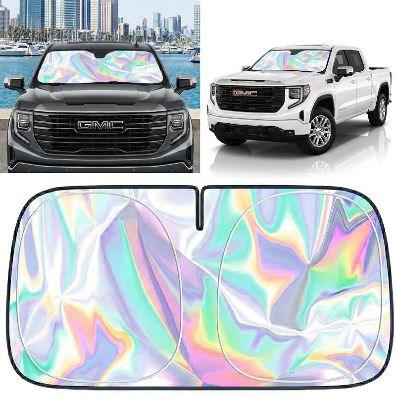 Protetor solar dobrável para para-brisa GMC Sierra 1500 1999–2026 JIADIANYOU