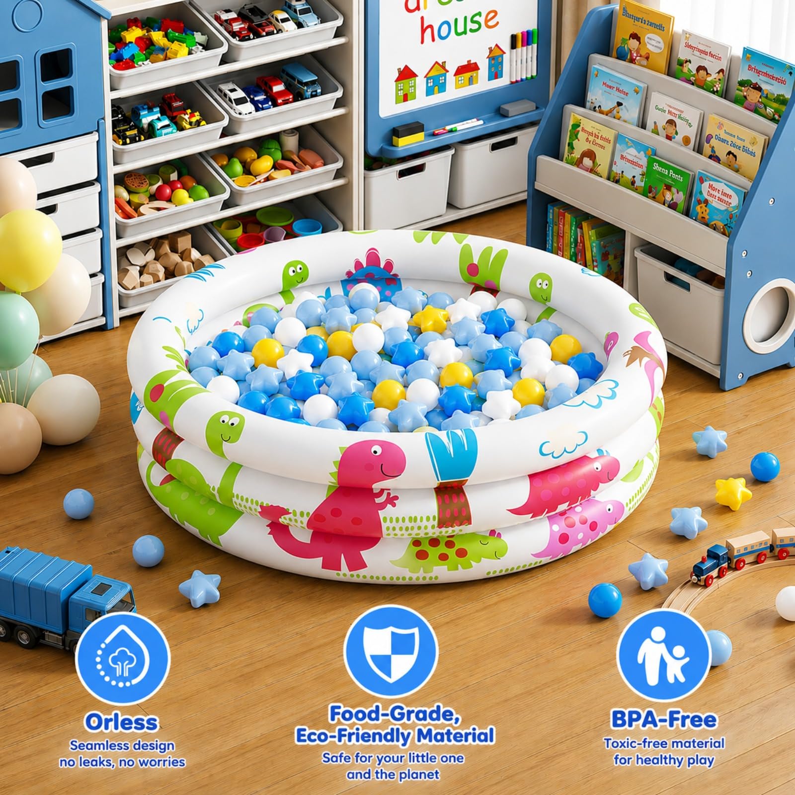 Palline da Gioco da Lancio, 50 pezzi, 5,5 cm, Colori Misti, Senza BPA, da Afferrare e Lanciare,Palline di Plastica Morbide, per Piscine di Palline per Bambini