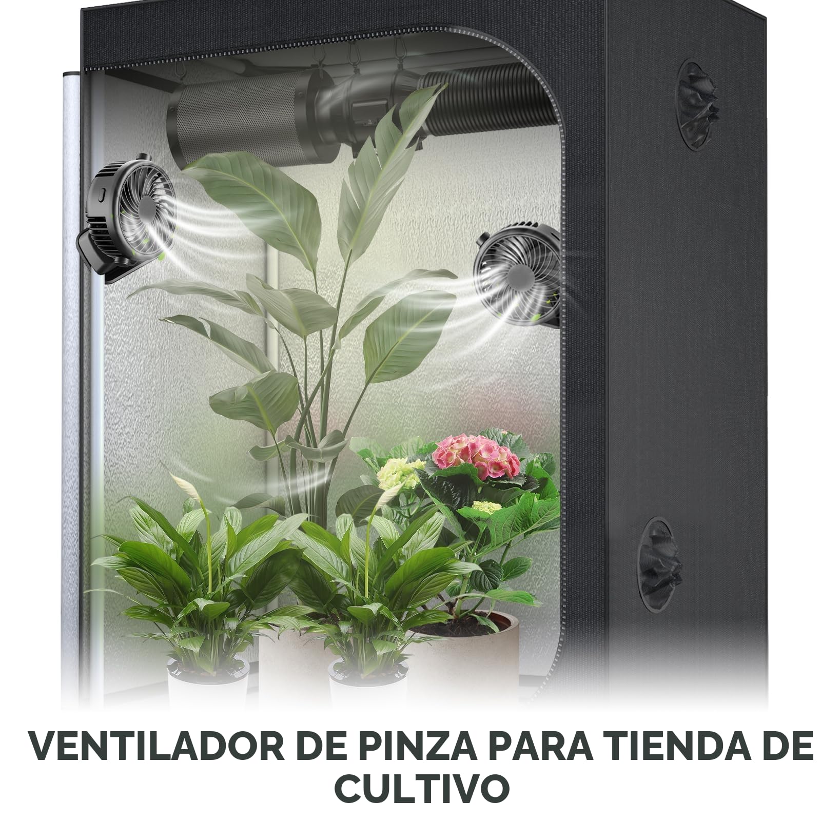 USB Ventilador Silencioso, Mini Ventilador Portatil, Pequeño de Mesa Bateria Recargable, Ventiladores Sobremesa Pinza Potente para Dormir Coche Carrito Bebe Camping Autocaravana