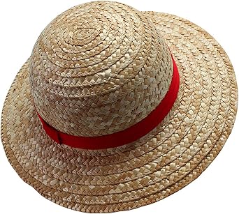 ABYSTYLE One Piece Officially Licensed Monkey D. Luffy Straw Hat Adult Anime Manga Pirate Cosplay Costume Accessories Merch Gift Beige