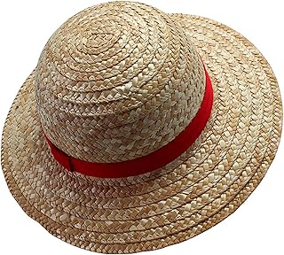 ABYSTYLE One Piece Officially Licensed Monkey D. Luffy Straw Hat Adult Anime Manga Pirate Cosplay Costume Accessories Merch Gift Beige