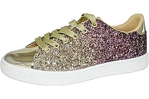 LUCKY STEP Glitter Sneakers for Women