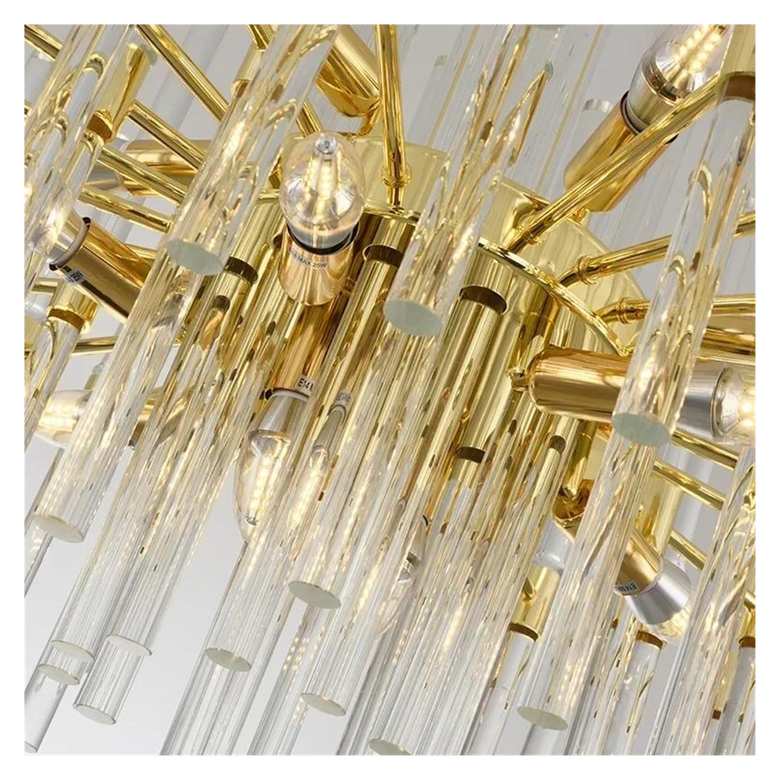 Genérico Lámparas de araña, Lámpara de araña cristal lujo posmoderna, lámpara for sala estar, comedor, dormitorio, lámparas y linternas villa sencillas(Dia80cm 15light)