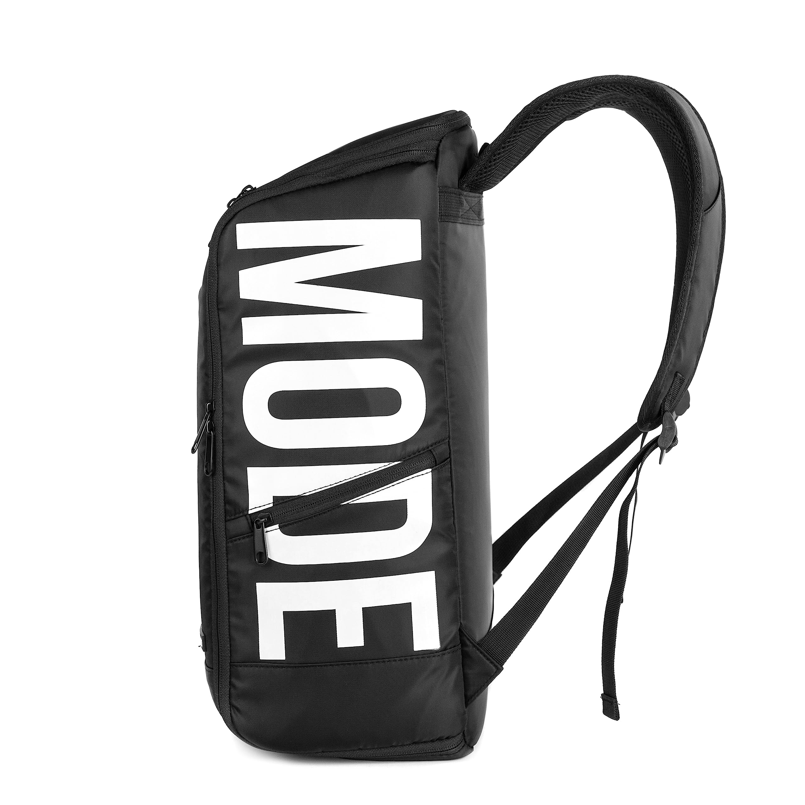 GRIPMODE Reiserucksack mit Laptopfach Schwarz - Rucksack mit Zwei verstellbaren und abnehmbaren Innenwänden - 27L Fassungsvermögen Sportrucksack für Damen und Herren