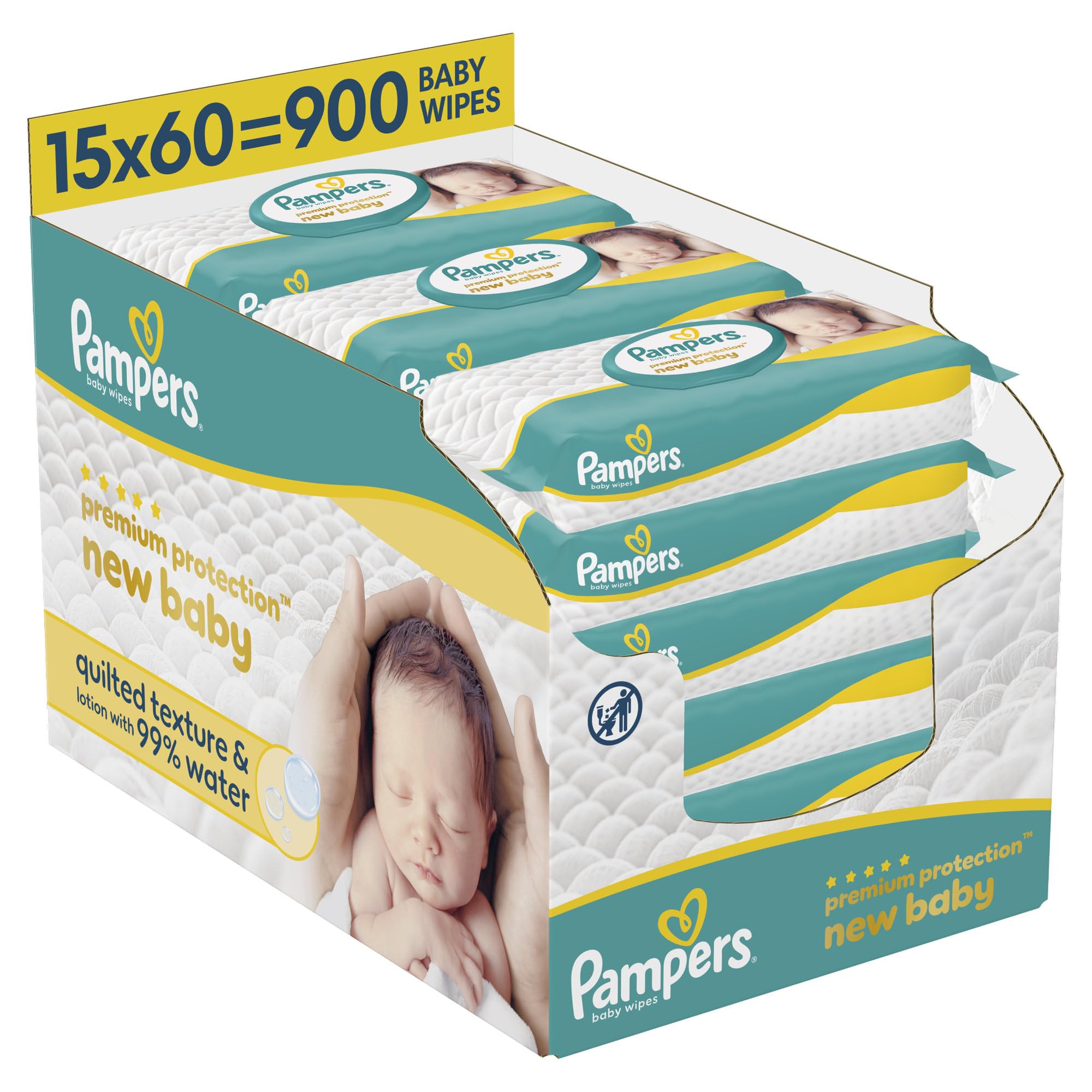 Pampers New Baby Wipes 3x60 - 3
