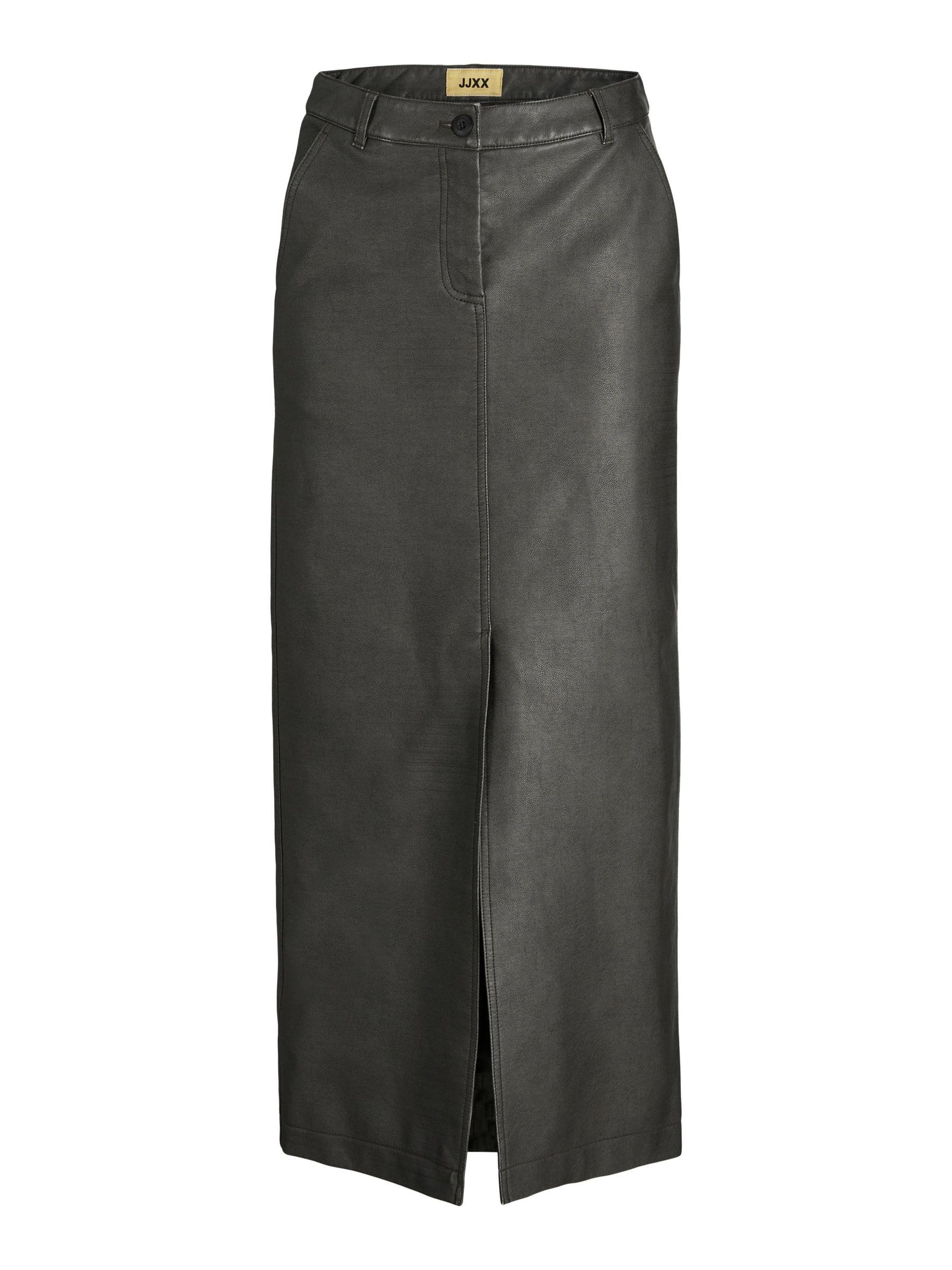Jack & Jones Jxmaddy Reg Long MW PU Skirt Otw Falda Mujer (Pack de 1)