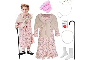 ZeroShop Old Lady Dress for Kids: Back to School in Style