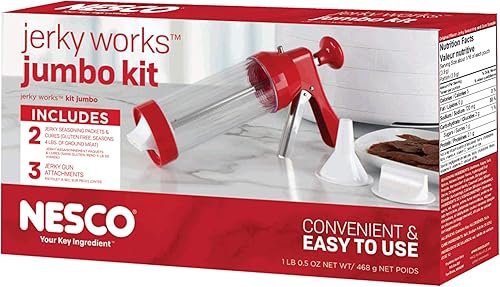 Miniatura 5 de NESCO FD-75A Snackmaster Pro - Deshidratador de alimentos para aperitivos frutas carne seca de res gris y Jumbo Works 1 rojo
